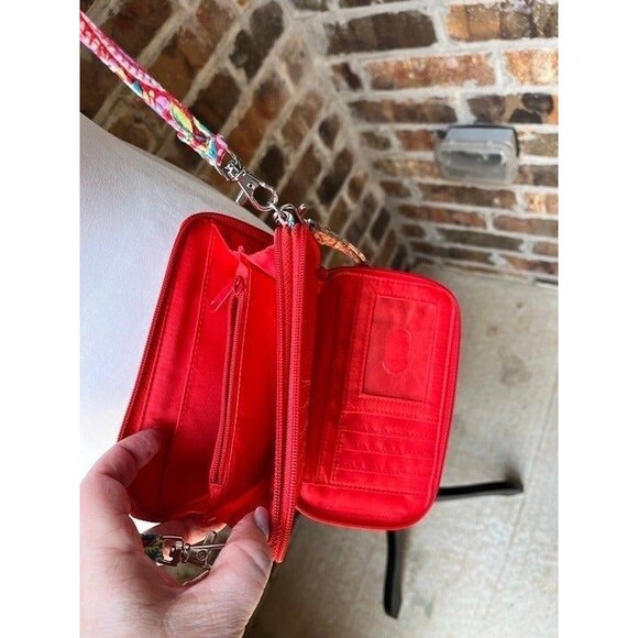 Vera Bradley Retired Print 2016 Paisley in Paradise  Crossbody wristlet - Picture 8 of 13